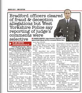 PC Kashif Ahmed cleared of fraud
